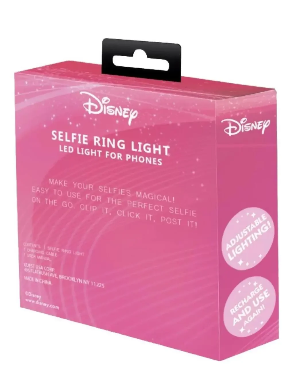 Disney Selfie Ring Adjustable Light Minnie for Makeup Live Stream